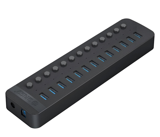 Orico 13x USB-A 3.0 z włącznikami - czarny - 1343443 - zdjęcie 3